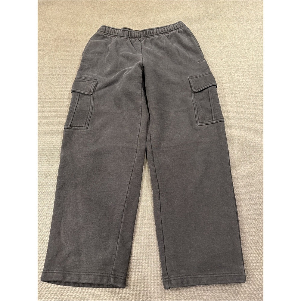 TNA Sweatfleece Pants Medium Black Cozy Fleece Mega Fit Cargo Pockets Joggers
